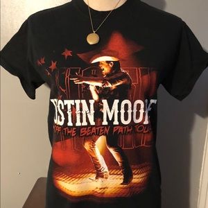 Justin Moore Off The Beaten Path Tour Shirt Sz S